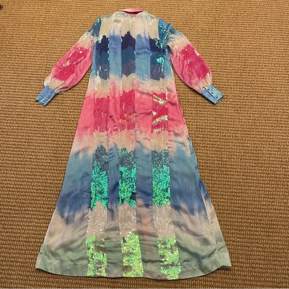 Retrofete Dessa Dress Unicorn Dip Dye Small NWT - Picture 8 of 13